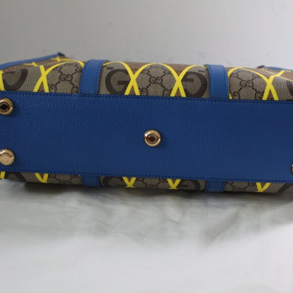 NWT Gucci GG Supreme Monogram Rhombus Large Tote Bag 726273 - Picture 6 of 16